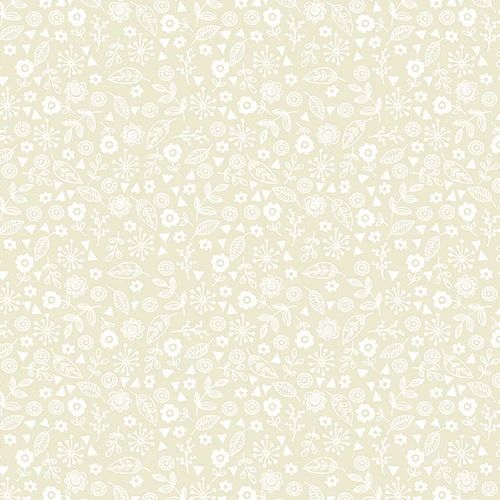 Essentials by Makower UK Doodle Ditzy Cream
