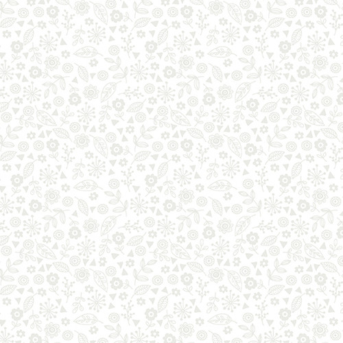 Essentials by Makower UK Doodle Ditzy White