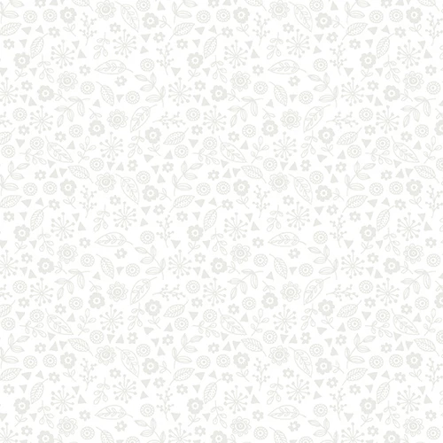 Essentials by Makower UK Doodle Ditzy White