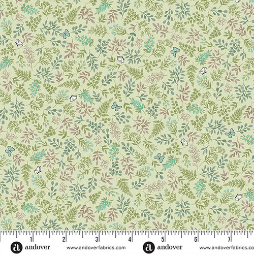 Little Ones by Makower UK Foliage Green