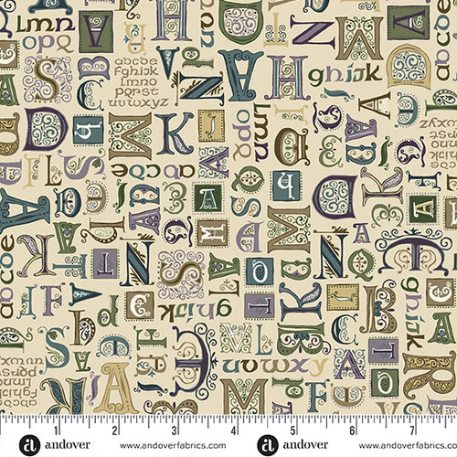 Kindred by Makower UK Script Cream