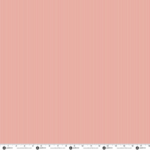 Petite Bijoux by Makower UK Pin Stripe Pink