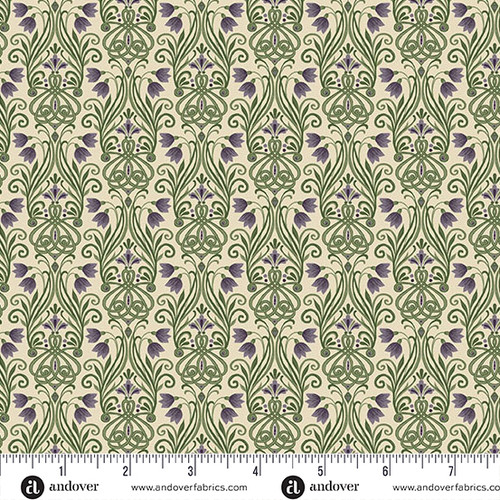 Kindred by Makower UK Lily  Cream