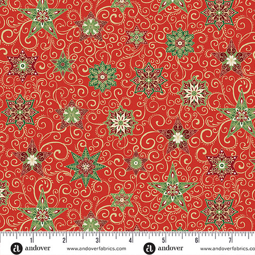 Adorn by Makower UK Star Red