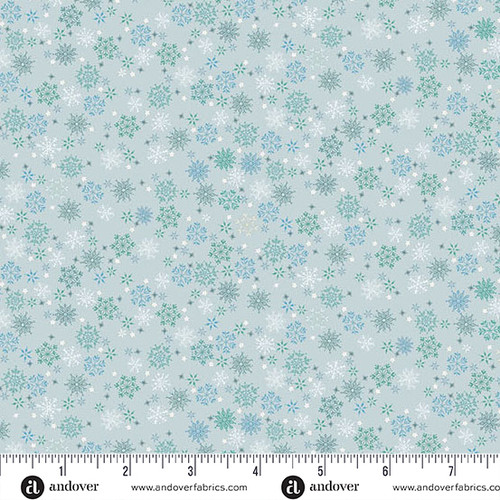 Country Christmas by Makower UK Frosty Blue