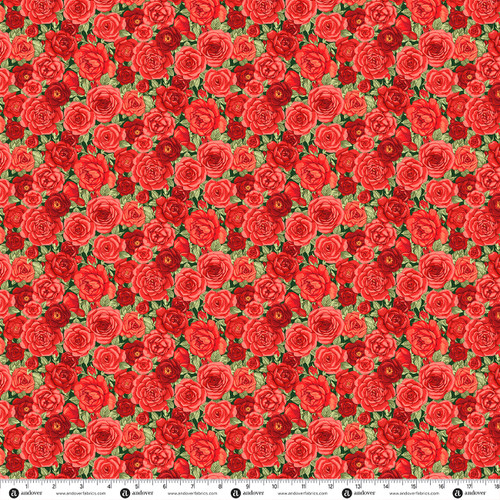 Countryside Classics by Makower UK Rose Green