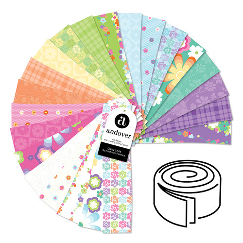 Daisy Child - 2.5 Inch Strip Roll - 40 Cuts Each