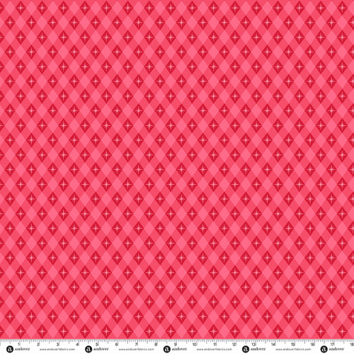 Home for the Holidays by Andover Fabrics Atomic Argyle Rose