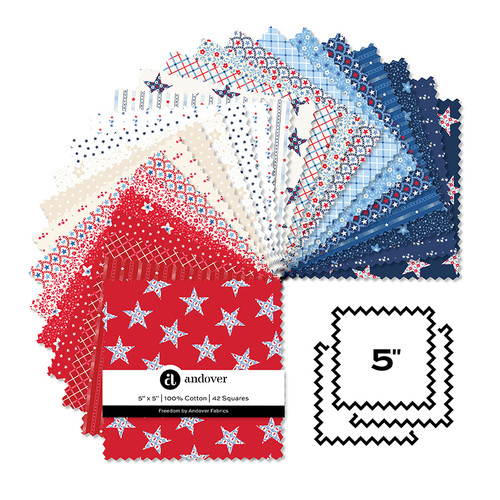 Freedom - 5 Inch Square - 42 Cuts Each