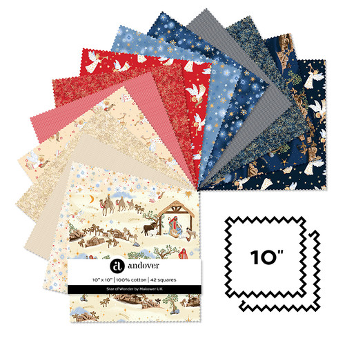 Star of Wonder - 10 Inch Square - 42 Cuts Each