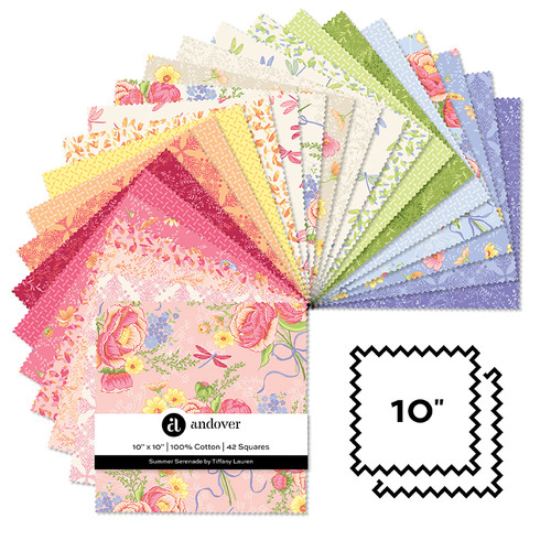 Summer Serenade - 10 Inch Square - 42 Cuts Each