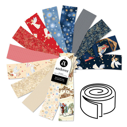 Star of Wonder - 2.5 Inch Strip Roll - 40 Cuts Each