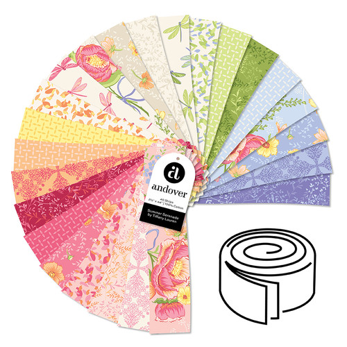 Summer Serenade - 2.5 Inch Strip Roll - 40 Cuts Each