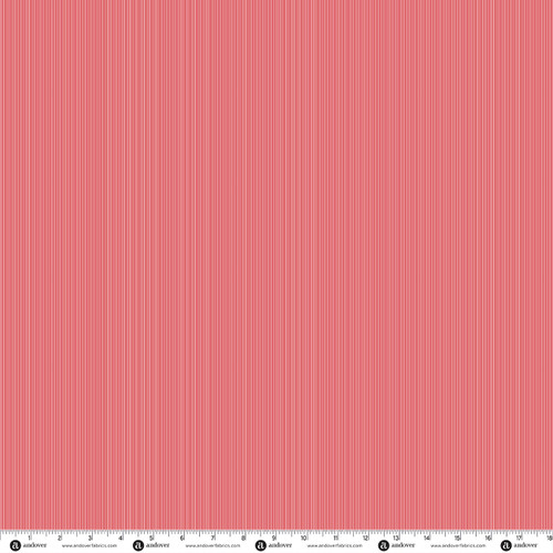 Star of Wonder by Makower UK Pin Stripe Red