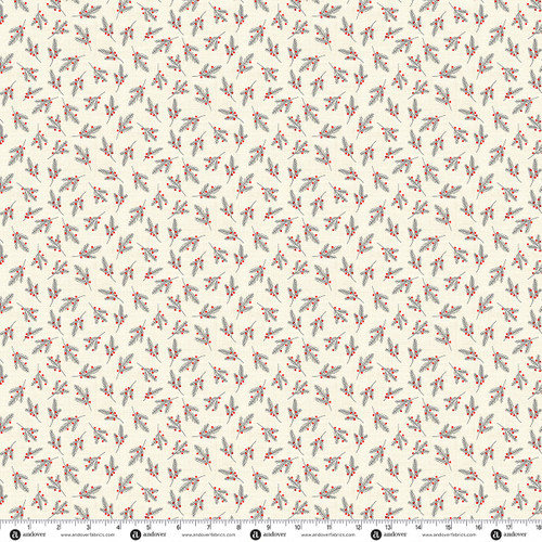 Scandi Timeless by Makower UK Pine Needles Red