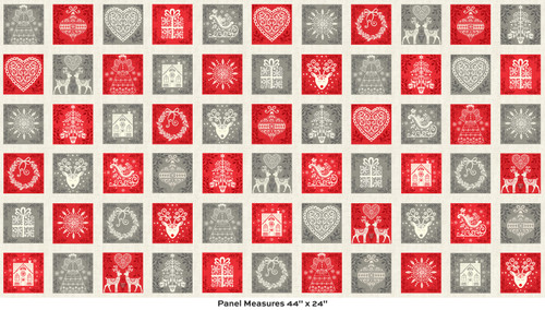 Scandi Timeless by Makower UK Scandi Squares Multi