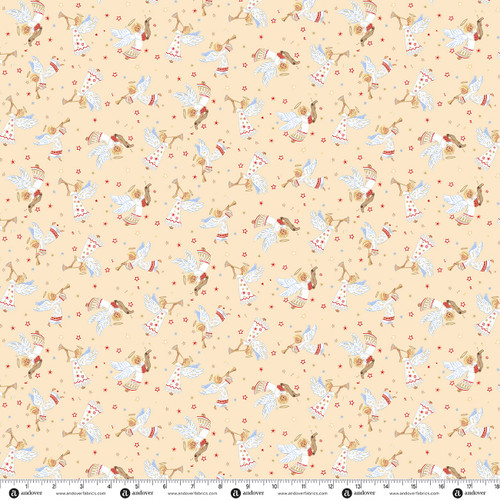 Star of Wonder by Makower UK Angels Cream