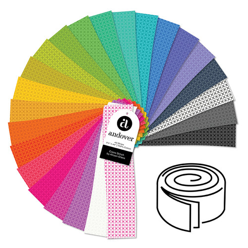 Cross Stitch - 2.5 Inch Strip Roll - 40 Cuts Each