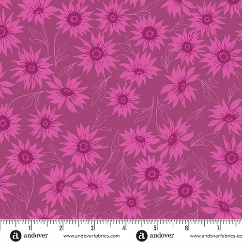 Color Me Whispered by Stephanie Organes Marguerite Mist Magenta