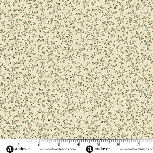 Laundry Line by Laundry Basket Quilts Brambleberry Cream Brambleberry Cream Blue