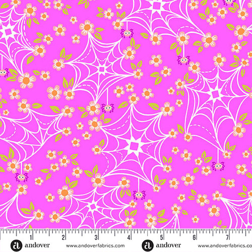 Ghostly Garden by KP Creates Web and Bloom Pink