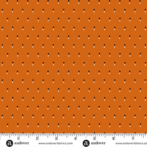 Nightfall by Andover Fabrics Shadow Dot Orange