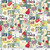Sew Retro by Makower UK Montage Mutli