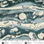 Prehistoric by Makower UK Strata Blue