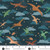 Prehistoric by Makower UK Soar Dark Blue