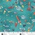 Orbit by Makower UK Rockets  Teal