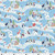Frosty Friends by Makower UK Gathering Blue