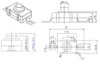 Dimensions and drawings of PBS11SM small push button switch