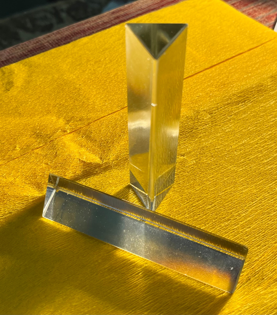 Glass Prism, Student grade (Length 100 mm, Face 25mm)