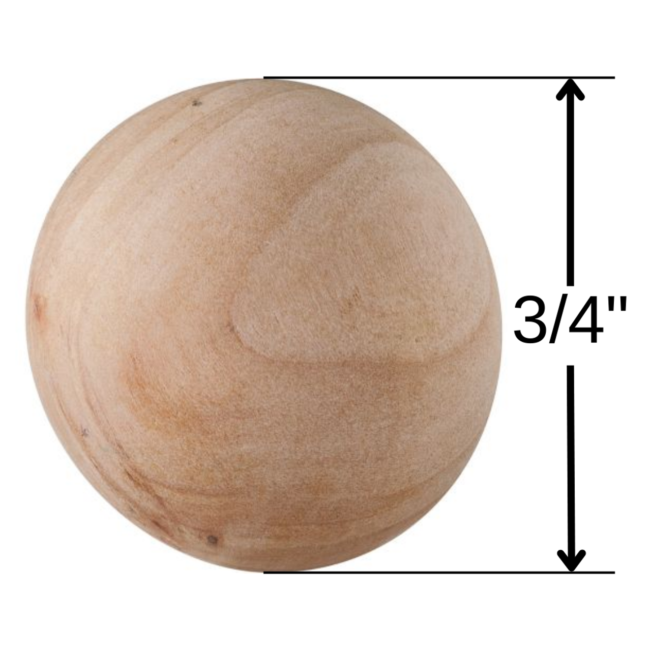 3/4 inch Wooden Balls 