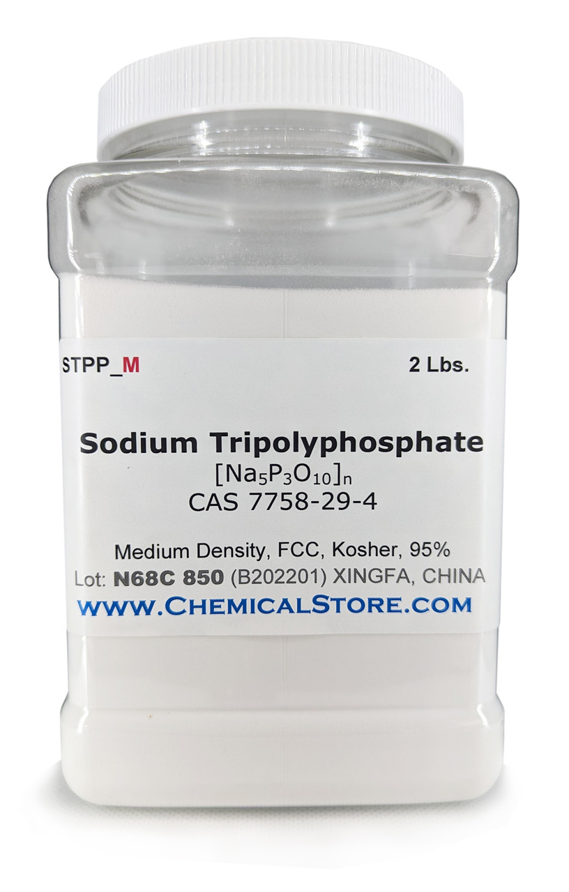 Sodium tripolyphosphate also known as Sodium triphosphate is mainly consumed as a component of commercial detergents. It serves as a builder or water softener. In hard water (water that contains high concentrations of Mg2+ and Ca2+), detergents are deactivated. Being a highly charged chelating agent, STPP binds to calcium and magnesium ions tightly and prevents them from interfering with the sulfonate detergent.
STPP is a preservative for seafood, meats, poultry, and animal feeds. It is common in food production as E number E451. In foods, STPP is used as an emulsifier and to retain moisture. Many governments regulate the quantities allowed in foods, as it can substantially increase the sale weight of seafood in particular. The United States Food and Drug Administration lists STPP as "generally recognized as safe."
STPP is usually available in low density, medium density and high density granular powders. This product is a medium density product.
