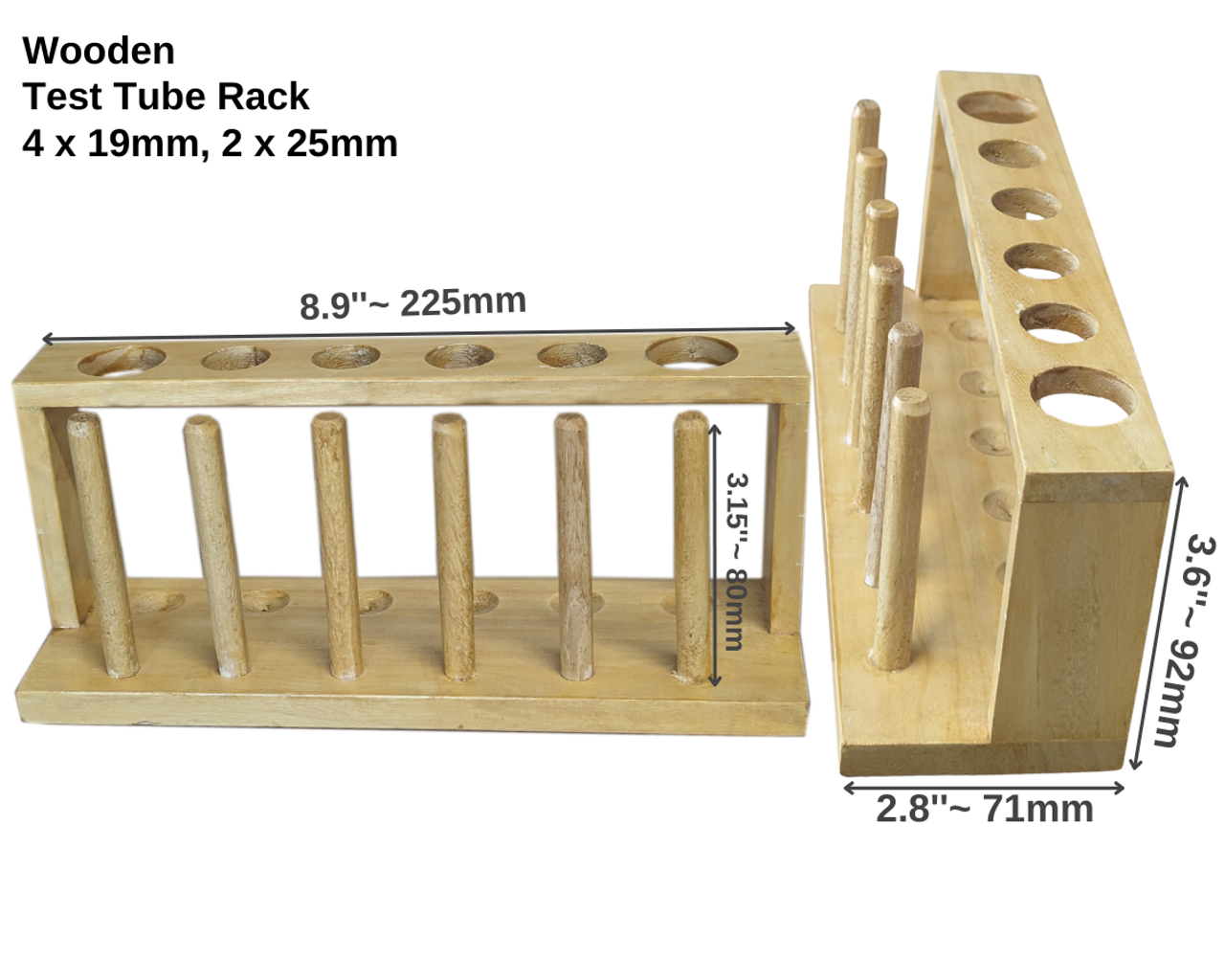 Test Tube Rack, Wooden