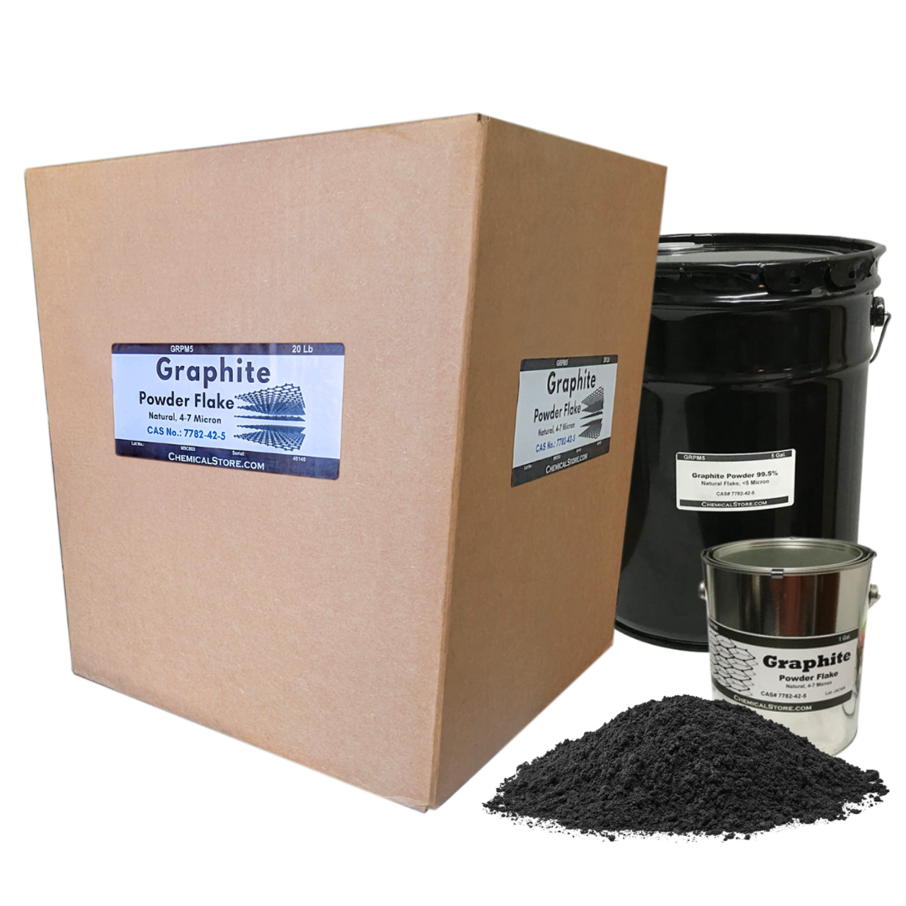 Graphite Powder, Natural, Flake, 20 Lbs