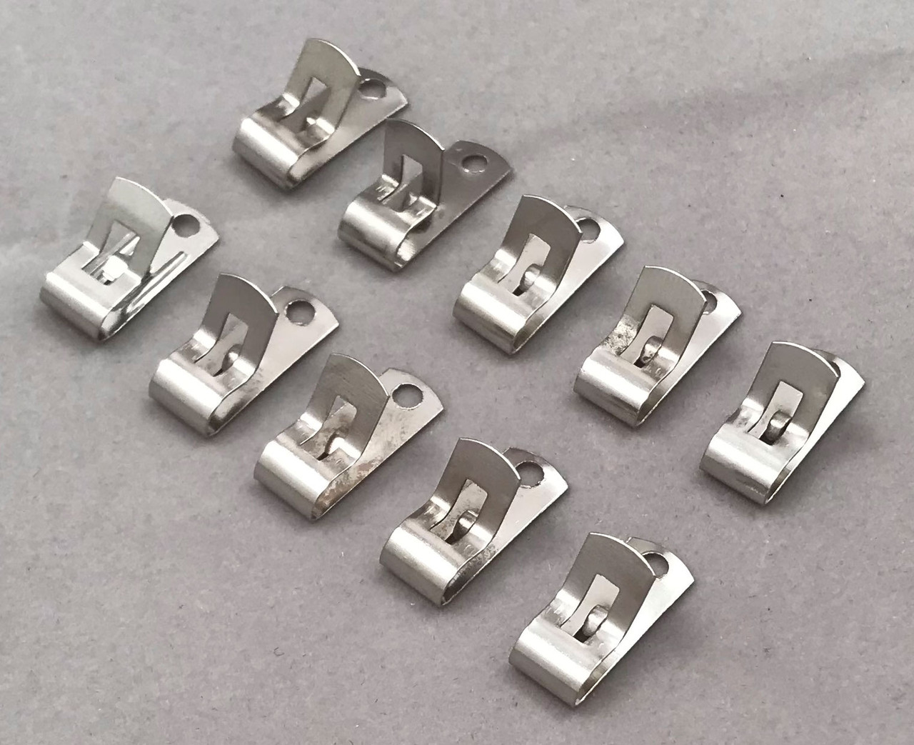 Fahnestock Clips, Spring clips, Plated Steel