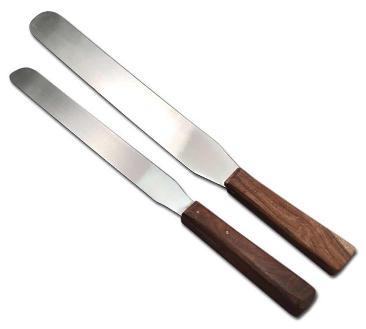 Spatula with Wooden Handle and 10" stainless steel blade