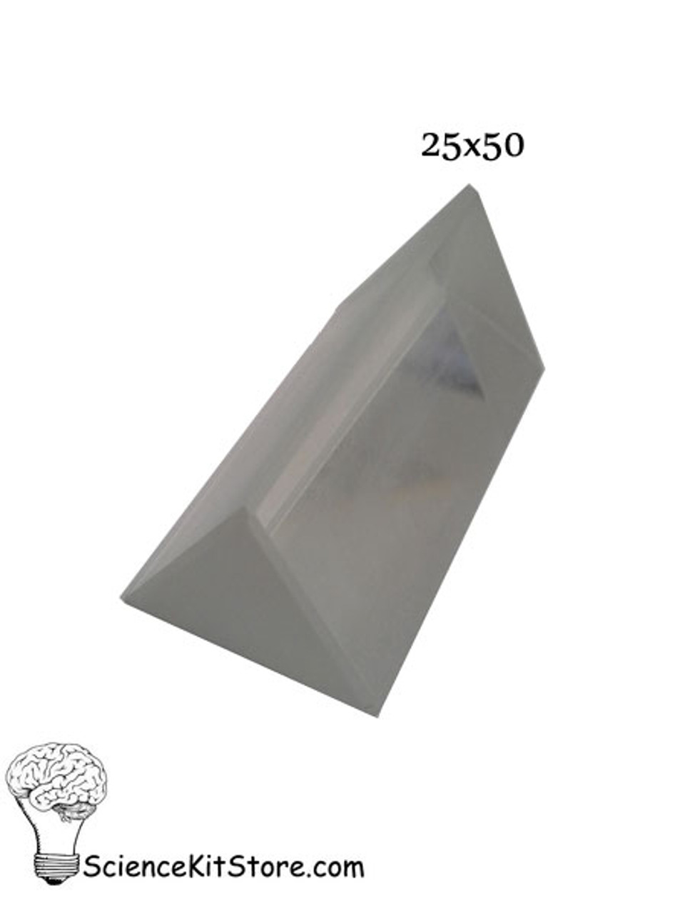 Glass Prism, Equilateral (Length 50 mm, Face 25mm)