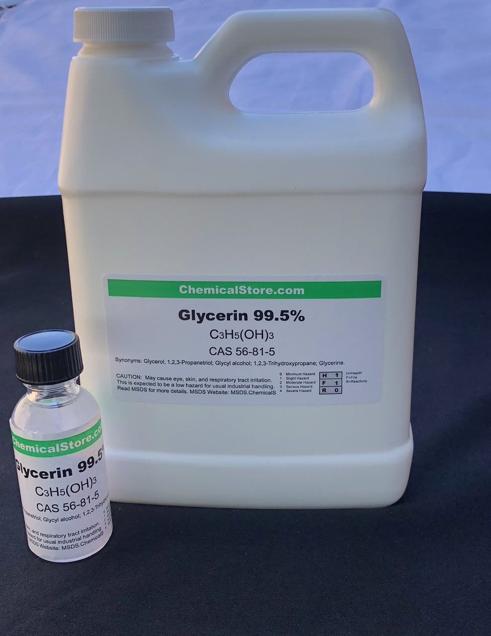 Glycerine (Glycerol), USP, Kosher, Food grade, 99.5%, from vegetables