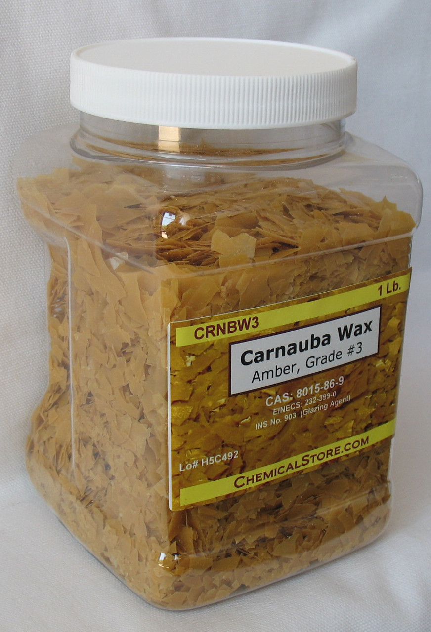 Carnauba Wax Flakes #3, Amber