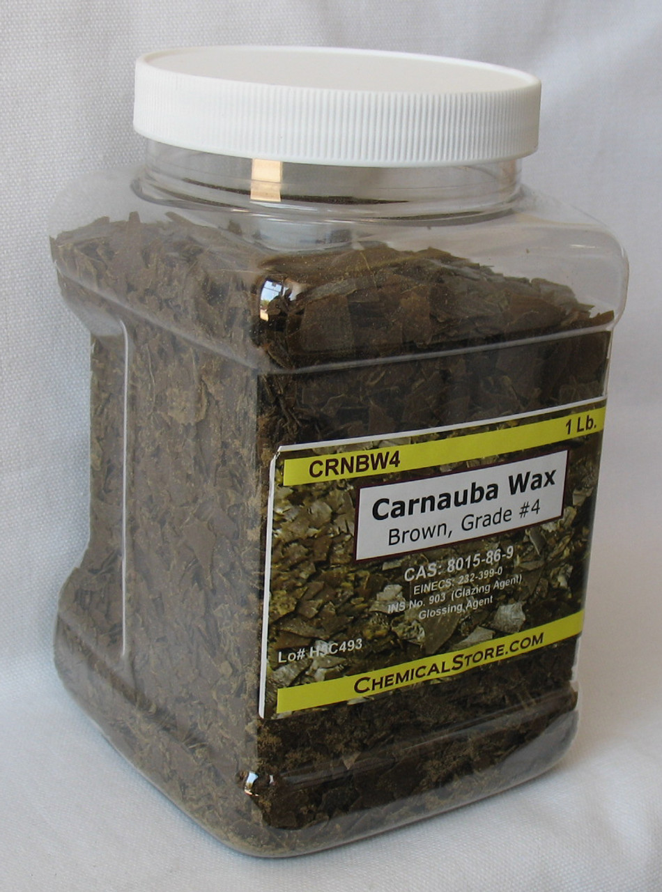 Carnauba Wax Flakes #4, Dark Brown