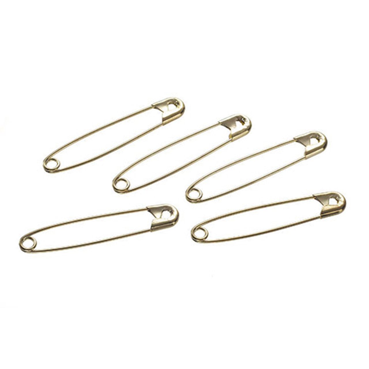 Safety Pins #4, Nickel, 2.25 long, Pack of 144 