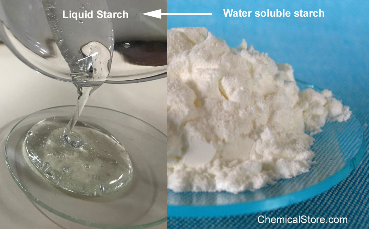 Water soluble starch is a corn starch product modified to become water soluble. It is used in production of liquid starch, glue and laundry starch.