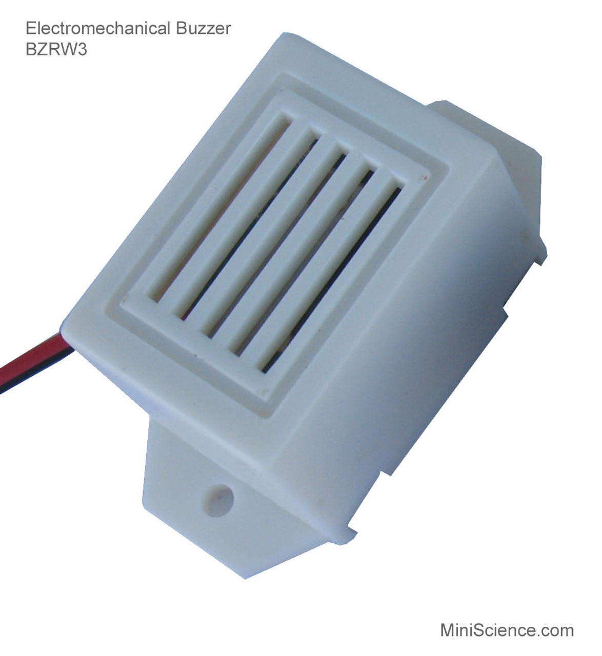 Low voltage buzzer requires 1.5 volt up to 3 volts to operate