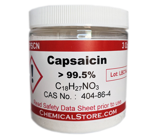 Capsaicin in 3-Ounce containers