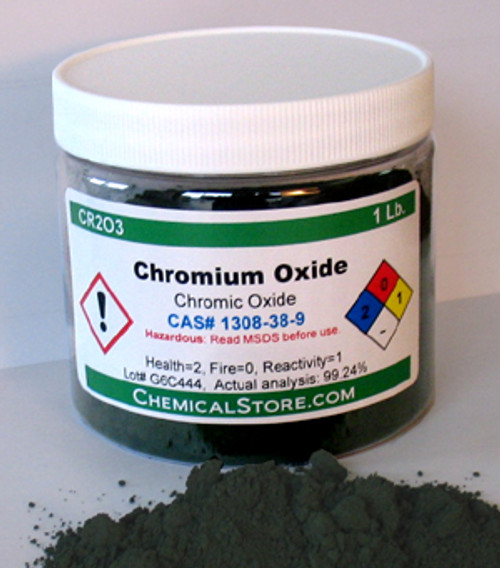 chromium oxide green; Chromic Oxide; Chromium (III) Oxide 1 Lb