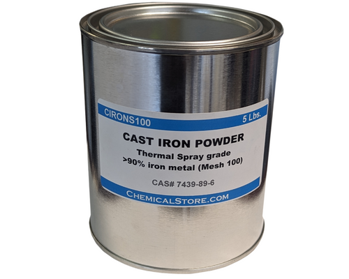 Cast Iron Powder, Thermal Spray 5 lbs Mesh100