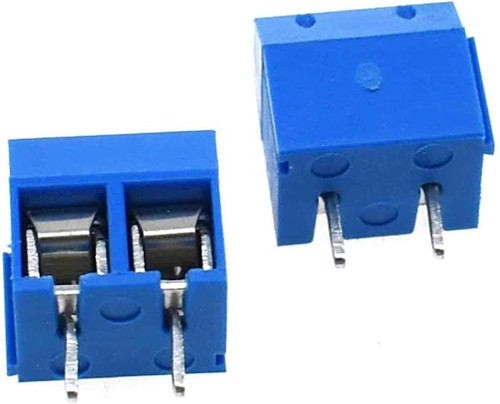 2 Pin Screw Terminal, 5.0mm Pitch Connector, Electrical Connector, High Voltage Terminal, Durable Screw Connector
